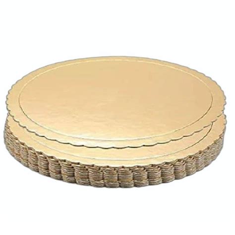 Cardboard Round Golden Mdf Board For Cake Size 8 Inch Diameter At