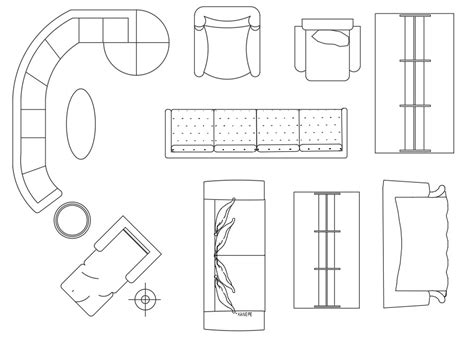 Furniture Sofa Cad Blocks Free Download Dwg Drawing Cadbull