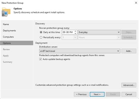 Step Specify Discovery And Deployment Options Veeam Plug Ins For