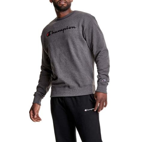 Champion Mens And Big Mens Powerblend Logo Crewneck Sweatshirt Up To