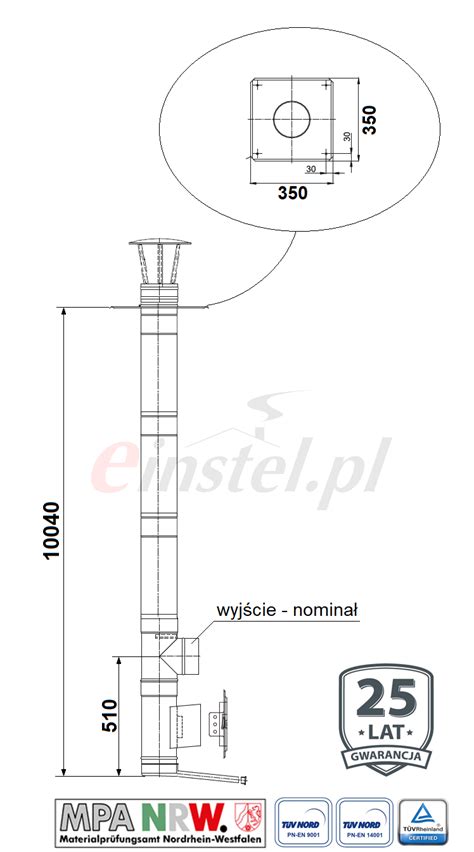 Wk Ad Kominowy M Do Pieca Na Pellet Wykonanie Premium Id