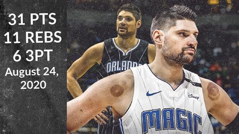 Nikola Vucevic Pts Rebs Ast Magic Vs Bucks Nba Playoffs