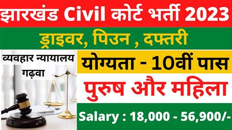 Jharkhand Civil Court Vacancy 2023 How To Fill Form Step By Step