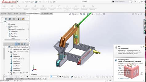 Solidworks Motion Study Youtube