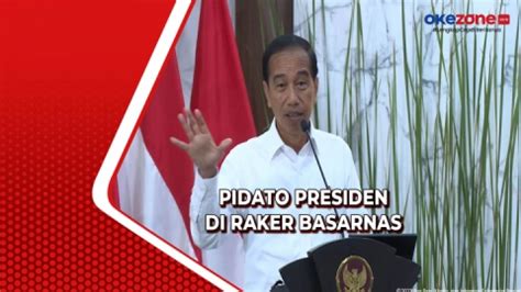 Raker Basarnas Presiden Jokowi Tekankan Pentingnya Teknologi Untuk