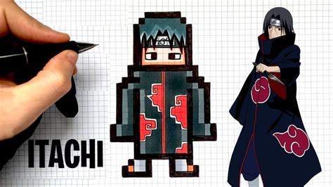 TUTO DESSIN ITACHI PIXEL ART NARUTO MANGA YouTube