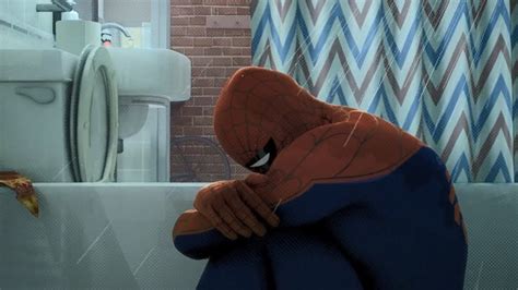 Spider Man Crying In The Shower Meme Generator