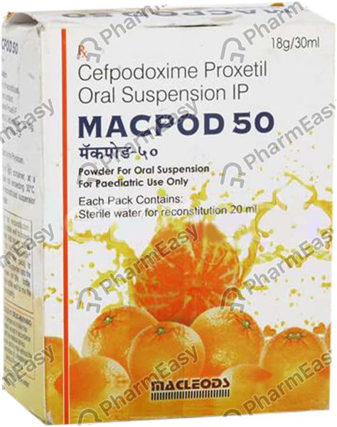 Macpod 50 MG 5ML Suspension 30 Uses Side Effects Price Dosage