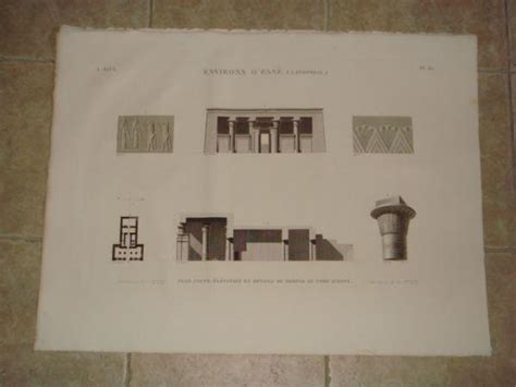 Description De L Egypte Environs D Esn Latopolis Plan Coupe