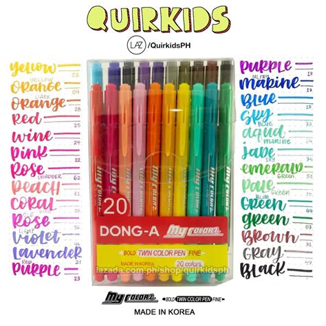 Dong A My Color Colored Twin Tip Marker Pens Pack Lazada Ph