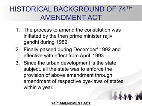 74th Amendment Of India Ppt By Piyushicpptx