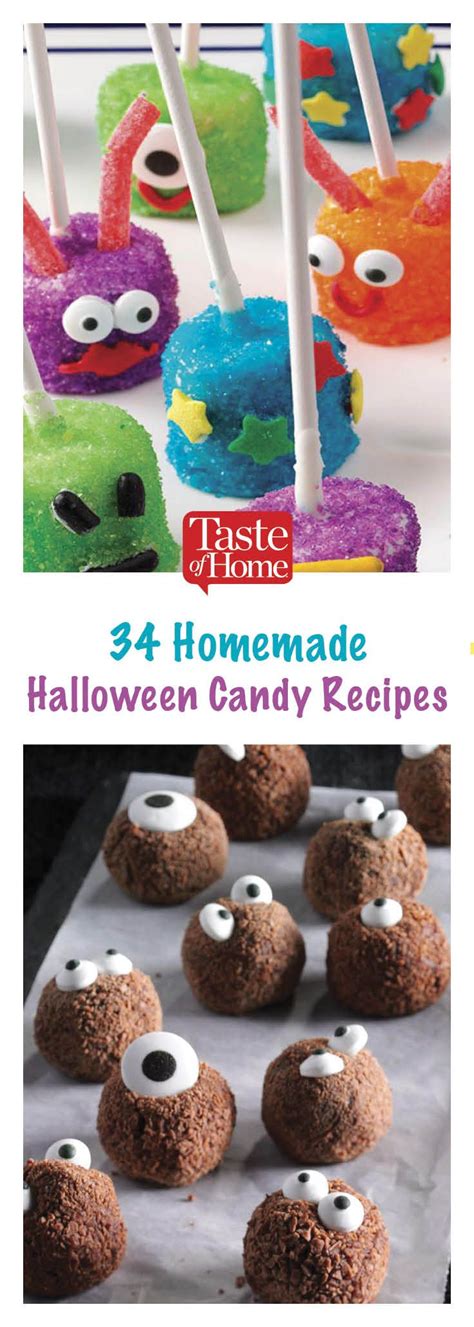 34 Homemade Halloween Candy Recipes | Halloween candy recipes, Halloween candy crafts, Halloween ...