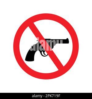 Simple Classic No Guns Weapons Firearms Knives Allowed Prohibited