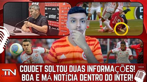 COUDET SOLTOU DUAS INFORMAÇÕES IMPORTANTES BASTIDORES DA DERROTA NO