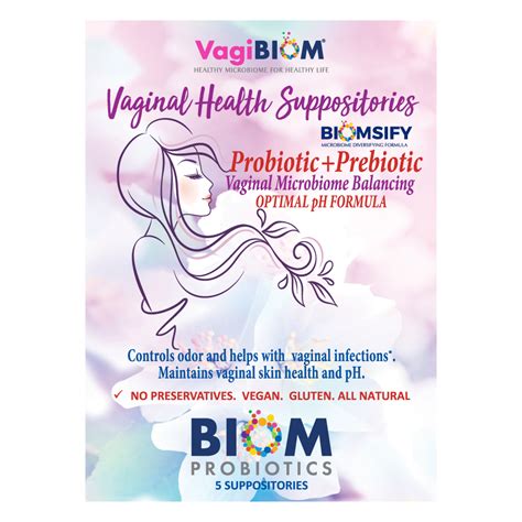 Vaginal Probiotic Suppository Natural 5 Biom Probiotics