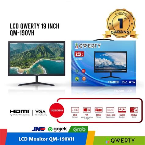 Jual Led Monitor Qwerty Inch Qm Vh Hdmi Vga Ips Shopee Indonesia