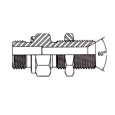 BSP MALE CAPTIVE SEAL FOR 3869 X BSP MALE Flowfit Hydraulic Adaptor