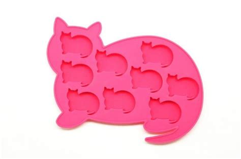 Oralade Silicone Ice Cube Tray Cat Pink Dlc