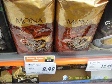 Röst fein Cafe Mona Gourmet ganze Bohnen Preis Angebote Bewertungen