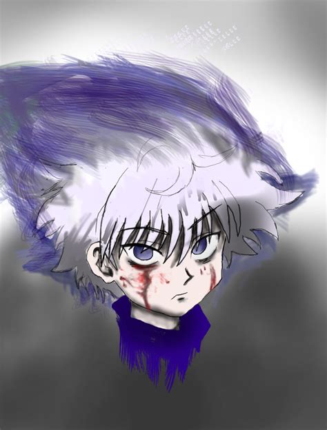 First Digital Drawing I Did I Made Of Killua Hunterxhunter