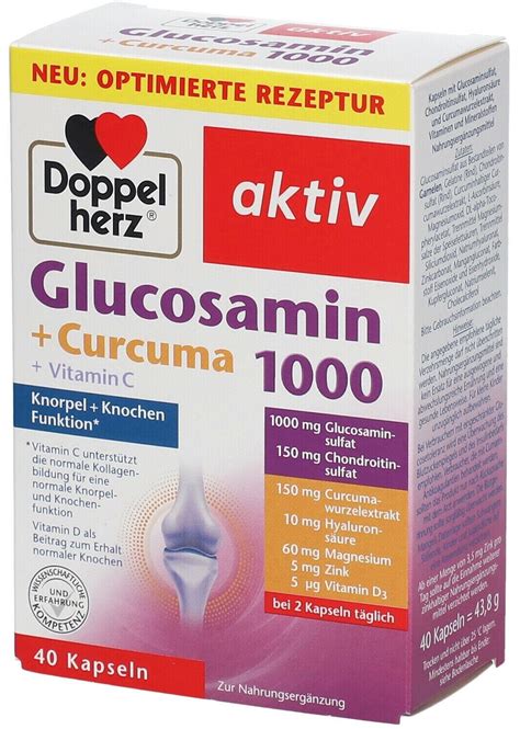 Doppelherz Aktiv Glucosamin 1000 Curcuma Kapseln 40 Stk Ab 5 45