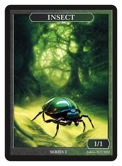 Insect 11 Token Series 2 Of Givememanas Tokens Magic The Gathering