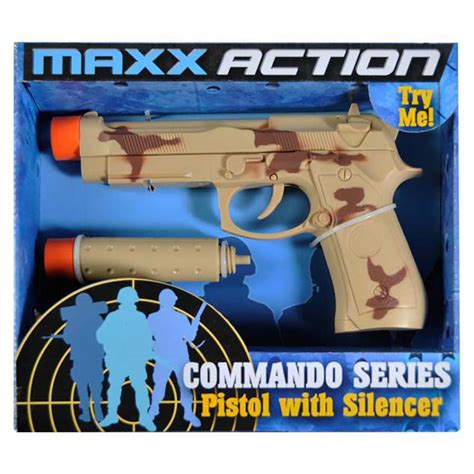 Maxx Action Commando Series Pistol with Silencer - Shop Blasters at H-E-B