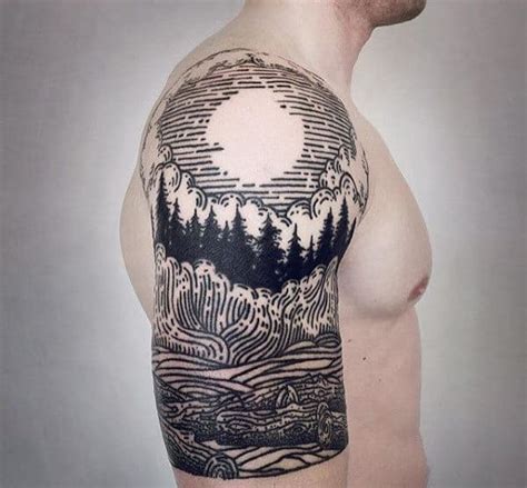 75 Tree Sleeve Tattoo Designs For Men Ink Ideas With Branches