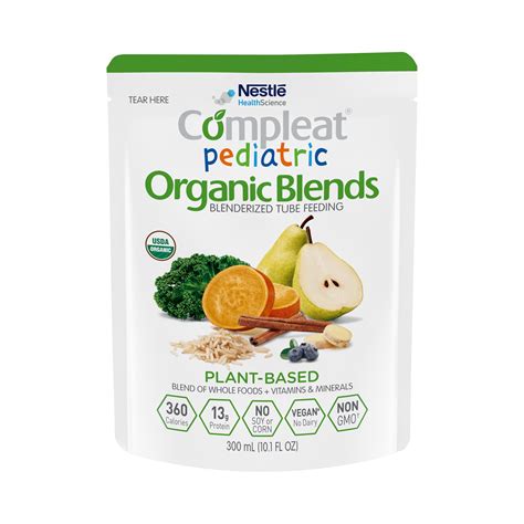 Nestle HealthScience Compleat Pediatric Organic Blend Blenderized Tube