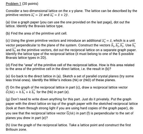 Solved Problem 1 20 Points Consider A Two Dimensional