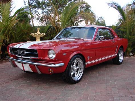 1965 Ford mustang coupe red