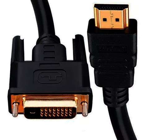 Cabo Adaptador Dvi Hdmi 24 1 Monitor Tv Banhado Ouro 1 8m Nf Frete grátis