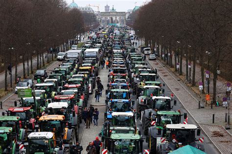 Thousands Of German Farmers Protest In Berlin All About Feed