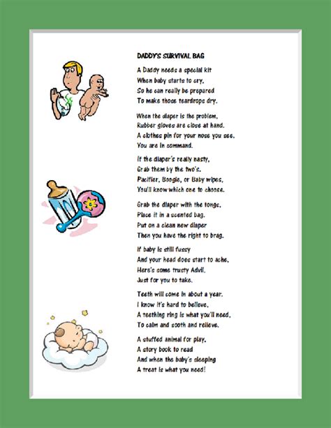 √ Funny Baby Shower Poems