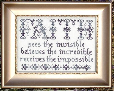 Faith Inspirational Cross Stitch Pattern My Big Toe Designs Etsy