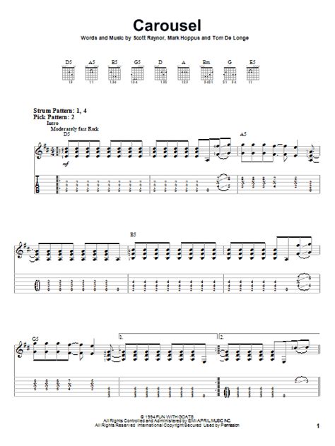 Carousel by Blink-182 - Easy Guitar Tab - Guitar Instructor