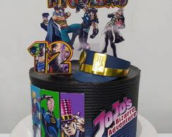 Arquivo Silhouette Topo De Bolo Jojo Bizarre Adventure Anime Elo7