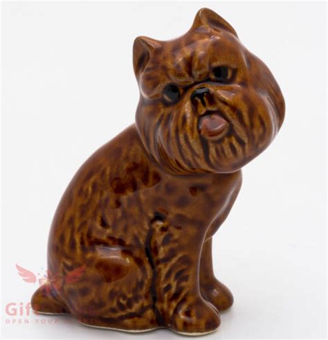 Porcelain Figurine Of The Brussels Griffon Dog Ebay