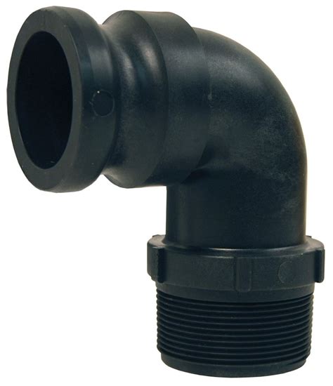 90 Degree Polypropylene Adapter X Male NPT On Dunham Rubber Belting Corp