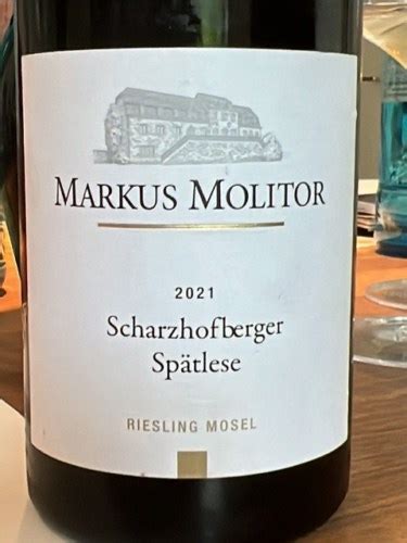 Markus Molitor Scharzhofberger Riesling Spätlese Vivino Nederland