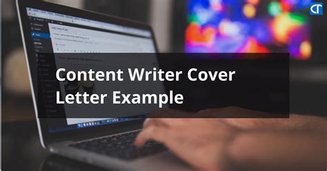 Cover Letter Example For A Content Writer Cresuma