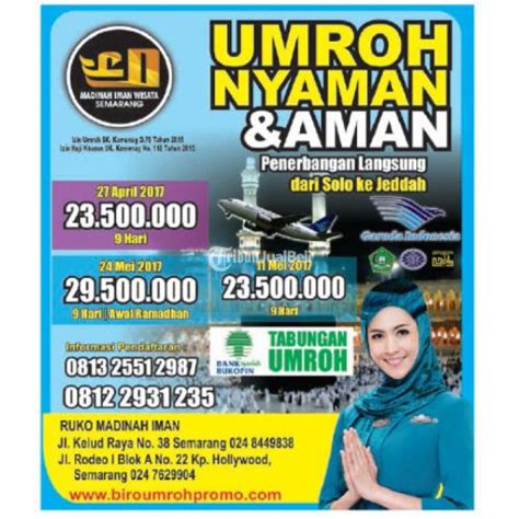 Umroh Awal Ramaddha Murah Bersama Madinah Iman Wisata Di Semarang