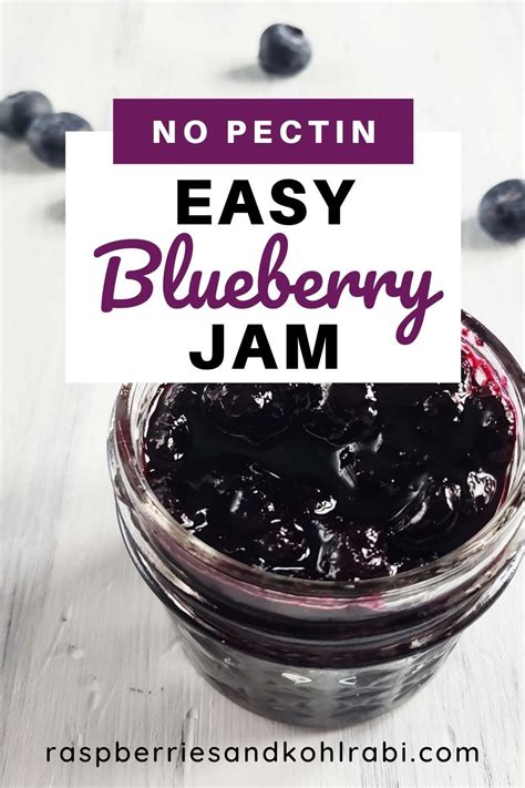 No Pectin Easy Blueberry Jam Blueberry Jam Blueberry Jam Recipe Jam Recipes