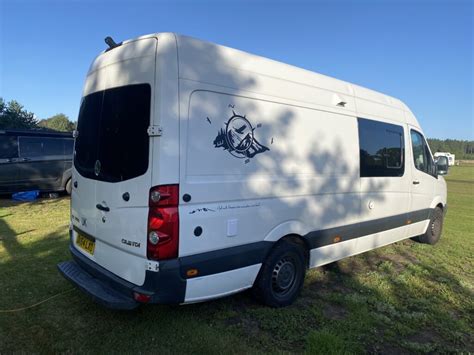 Lwb Vw Crafter Self Build Conversion With Fixed Bed Quirky Campers