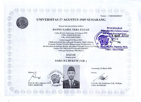 Contoh Legalisir Ijazah Beserta Pengertian Dan Syarat Mengajukannya