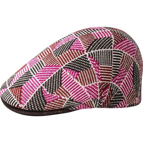 Casquette Plate Tricolore Rose Kangol