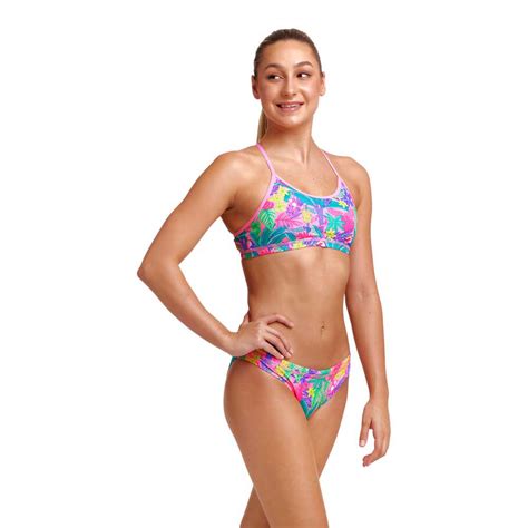 Funkita Racerback Jungle Party Bikini Multicolor Swiminn