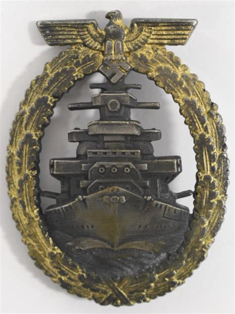 Sold At Auction WWII German Kriegsmarine High Seas Fleet Badge