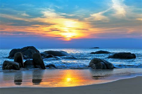 Download Sunrise Horizon Nature Ocean 4k Ultra Hd Wallpaper