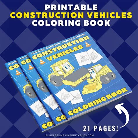 Printable Construction Vehicle Coloring Pages